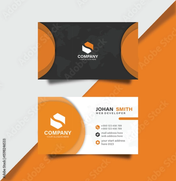 Obraz Simple Company Business Card Design