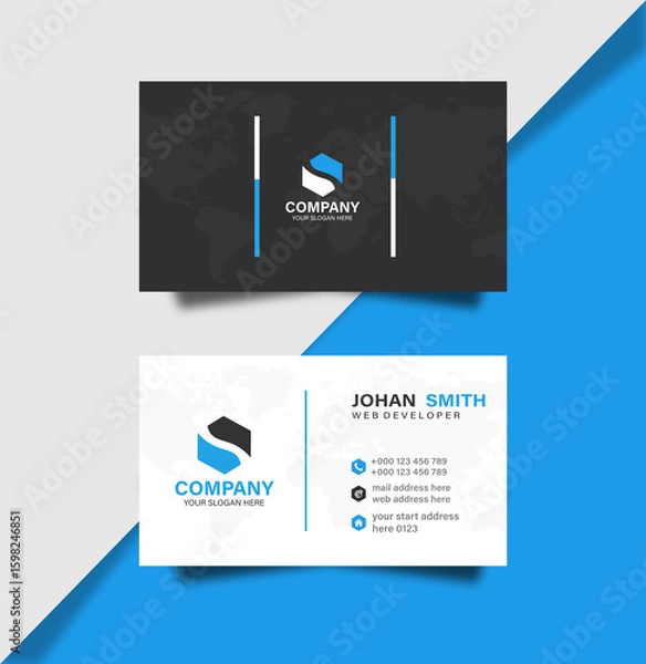 Obraz Simple Company Business Card Design
