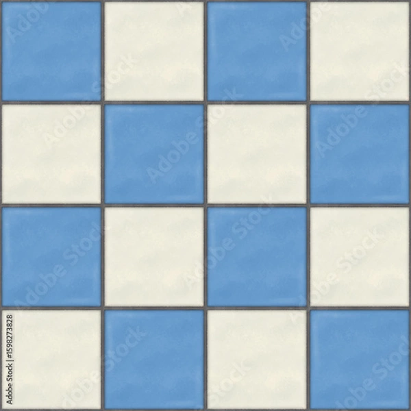 Fototapeta Seamless Pattern Ceramic Tile Bathroom Kitchen backsplash Minimalism realistic kitchen background