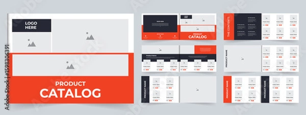 Obraz Modern A4 landscape Product catalog design template