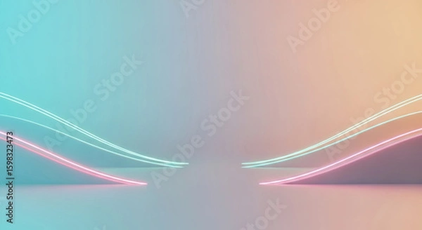 Fototapeta Abstract Light Trails A Vibrant Spectrum of Color and Motion