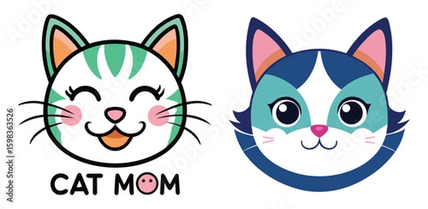 Fototapeta This vector illustration set depicts colorful alphabet letters forming words of love and holiday decorations, designed as an artistic symbol for people worldwide