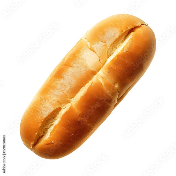 Fototapeta Freshly Baked Sub Roll with Golden Crust