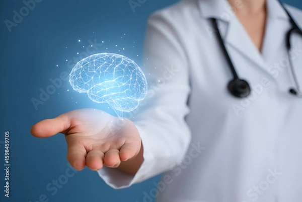 Obraz Future of Brain Healthcare with Artificial Intelligence Tools Neuroscience And Brain Health