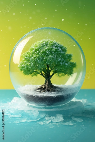 Fototapeta tree on earth