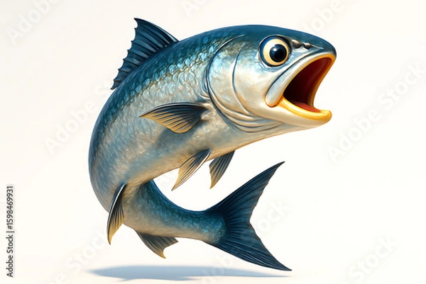 Obraz fish on a white background