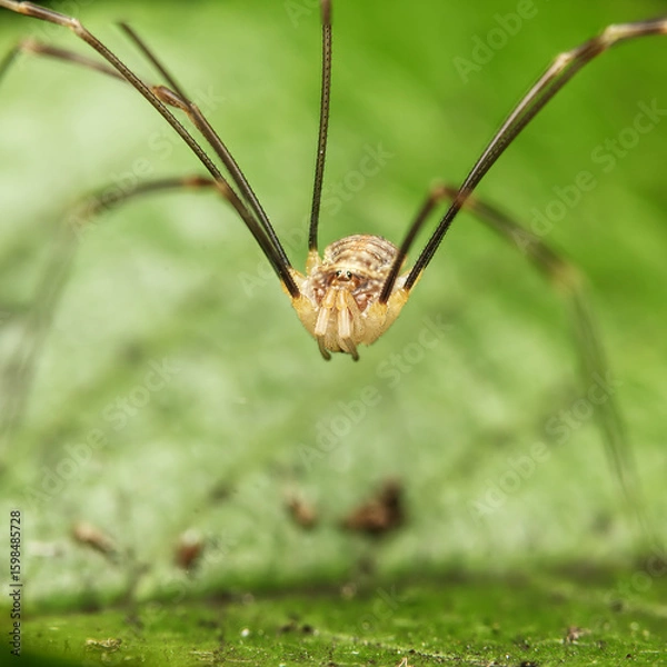 Obraz harvestman spider close up of body