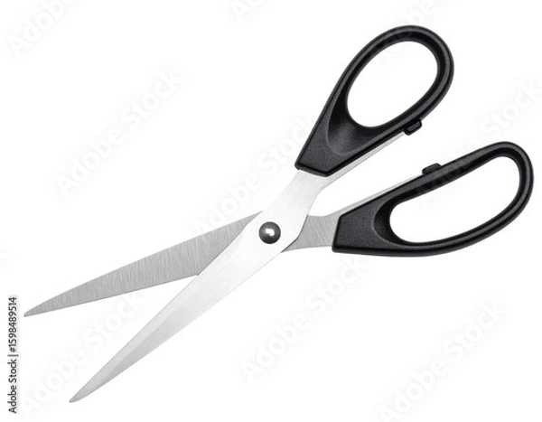 Obraz Professional Scissors with Precision Blades, Isolated on Transparent Background