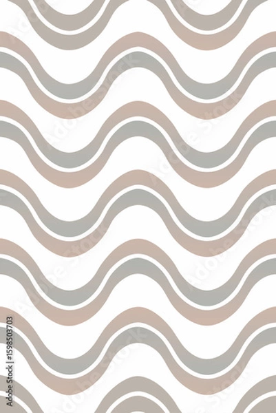 Fototapeta Abstract wavy lines in muted tones waves pattern