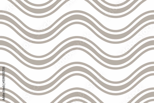 Fototapeta Abstract wavy lines pattern seamless
