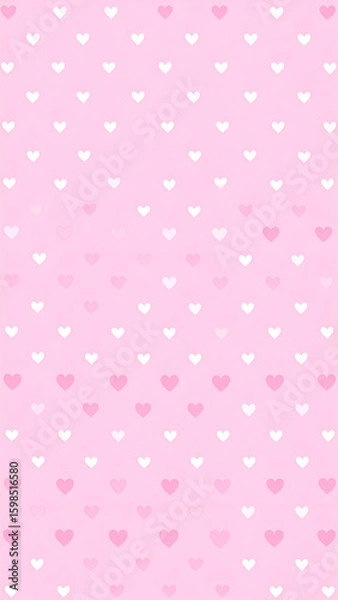 Obraz Pink Heart Pattern Background. (2)