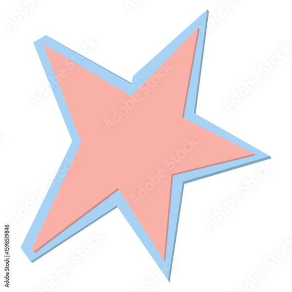 Obraz Star cutouts collage paper