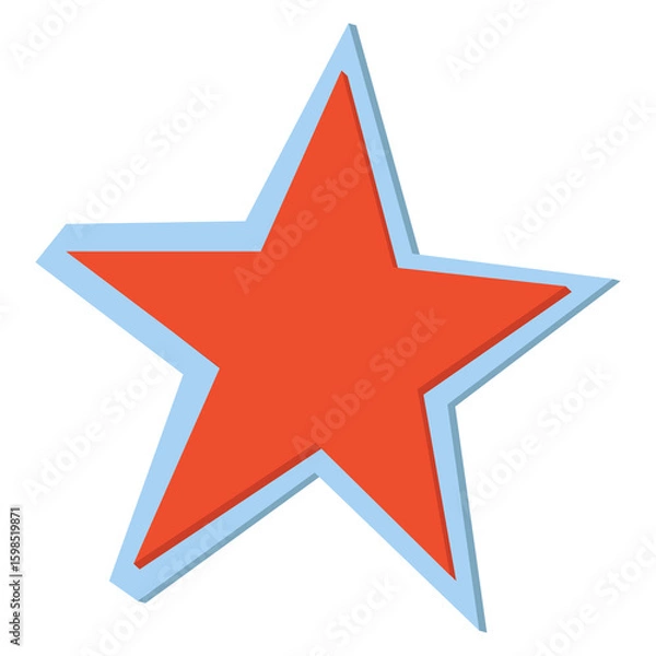 Obraz Star cutouts collage paper