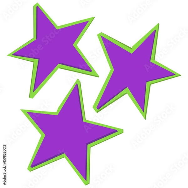 Obraz Star cutouts collage paper