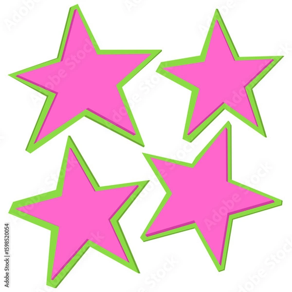 Obraz Star cutouts collage paper