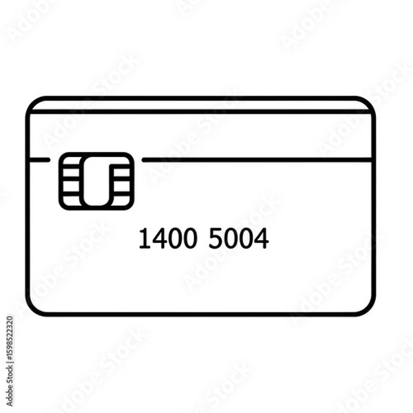 Obraz credit card vector