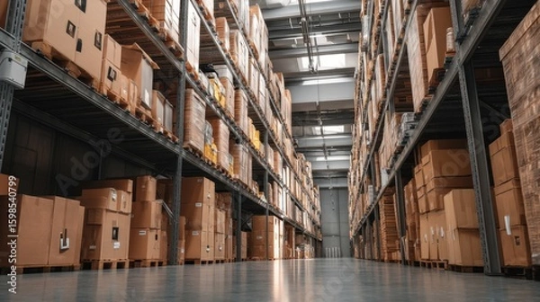 Fototapeta cargo containers in the harbor