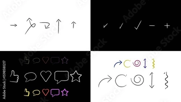 Obraz Hand Drawn Symbols