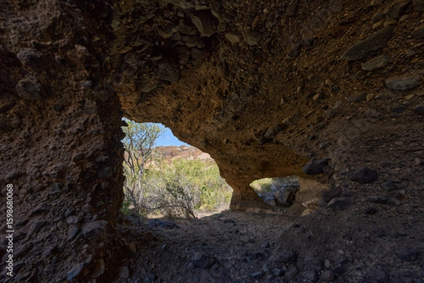 Fototapeta Eroded volcanic formation Los Derriscaderos