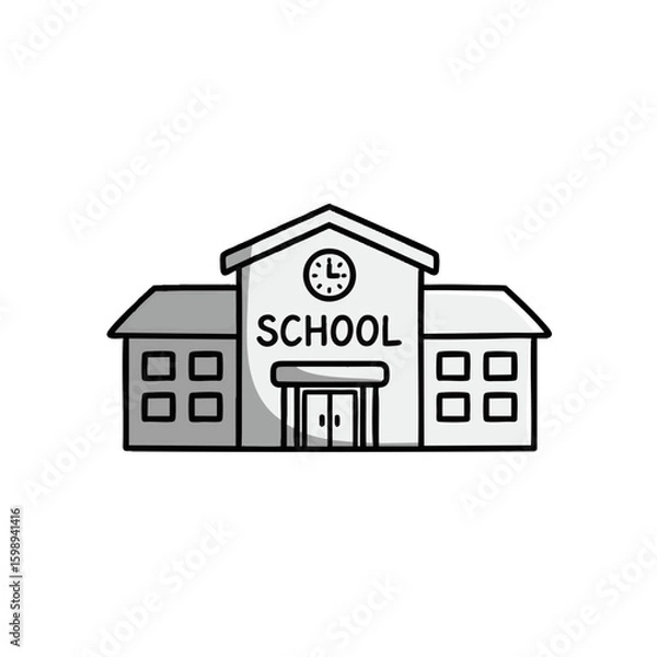 Fototapeta Vector Minimalist Geometric SVG Icon Set with Line Art Style Featuring Circles and Arrows in Monochrome Black