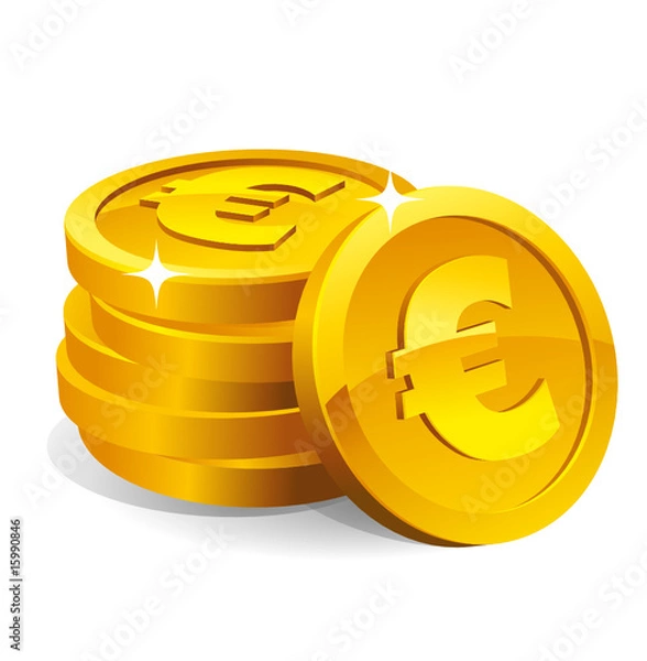 Obraz Euros coins
