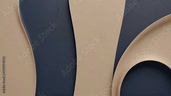 Fototapeta abstract background with curved lines