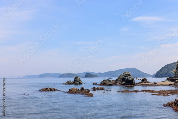 Fototapeta 夫婦岩　三重県伊勢市