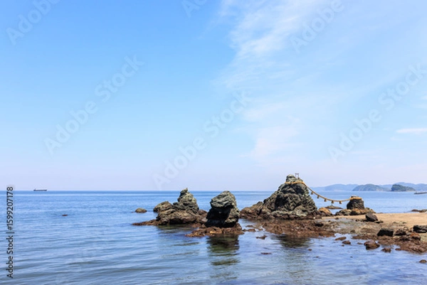 Fototapeta 夫婦岩　三重県伊勢市