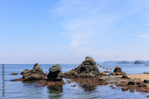 Fototapeta 夫婦岩　三重県伊勢市