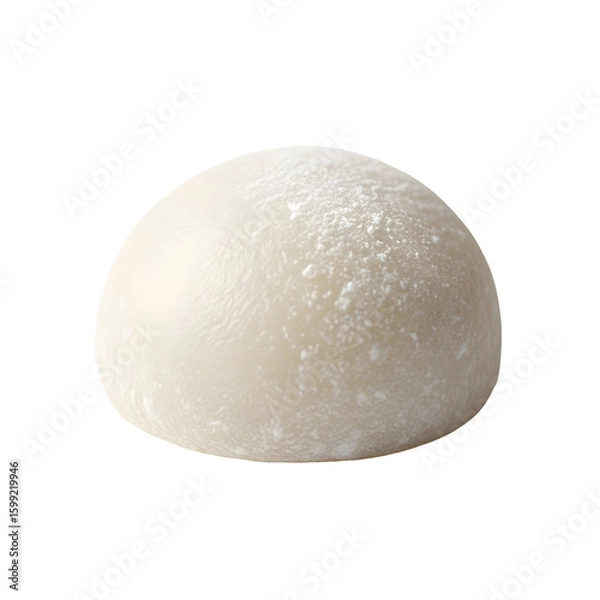 Obraz Single Round Mochi Dessert with Light Coating.