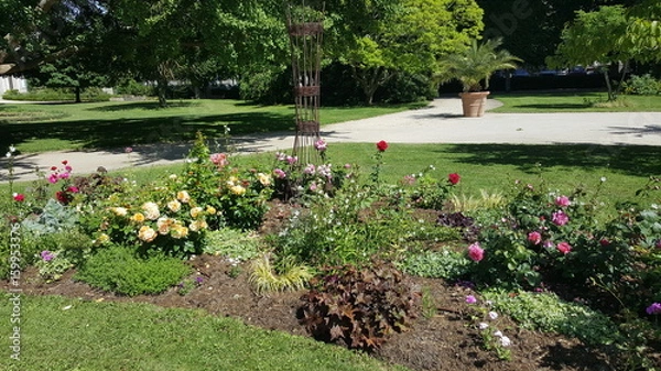 Obraz jardin fleurie