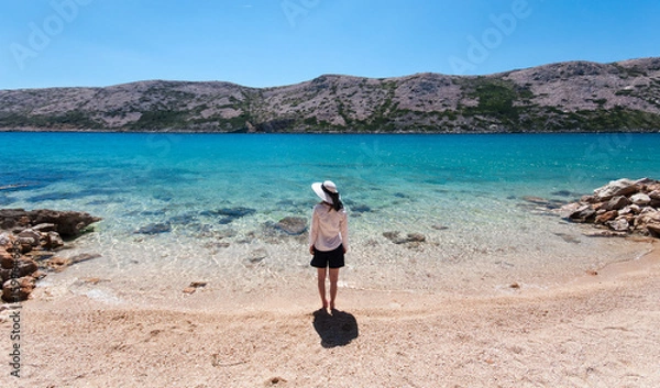 Obraz woman on the beach