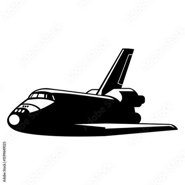 Obraz Space Shuttle, Spacecraft vector silhouette
