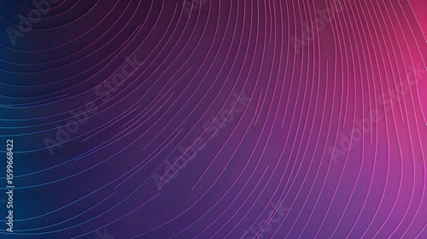 Fototapeta Dynamic flow abstract background with gradient colors and curved lines