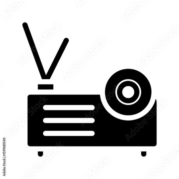 Obraz Projector Solid Icon. Editable Stroke Icons. Can be used for web, mobile apps, and software.