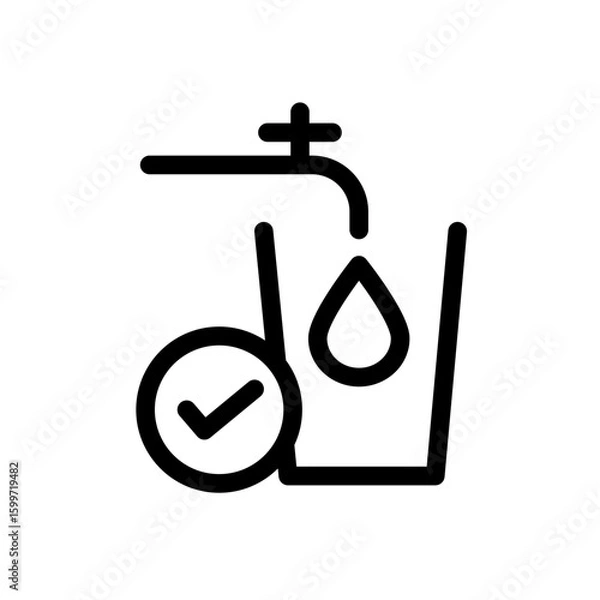 Fototapeta drinking water