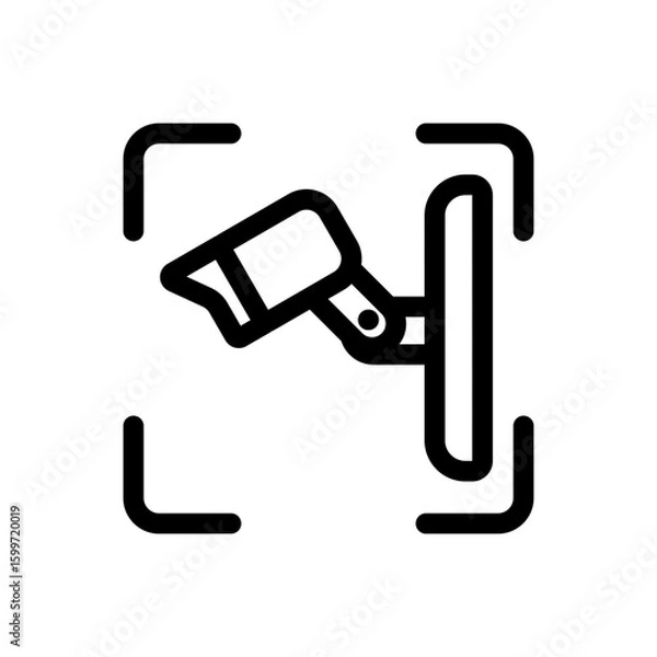 Fototapeta cctv on operation