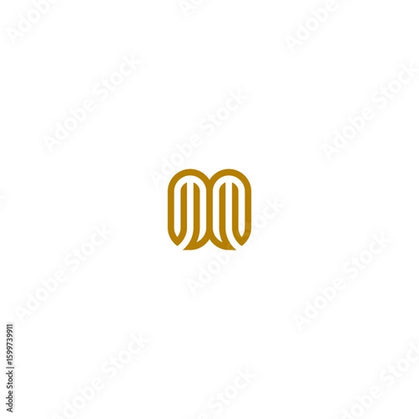 Obraz Initials Letter MW Logo