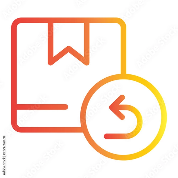 Fototapeta Fast Delivery On Line Gradient Style