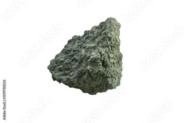 Fototapeta a rock with a hole in it on a white background