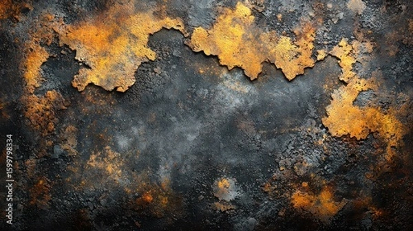 Fototapeta Rusty Metal Texture: Abstract Background of Oxidized Iron