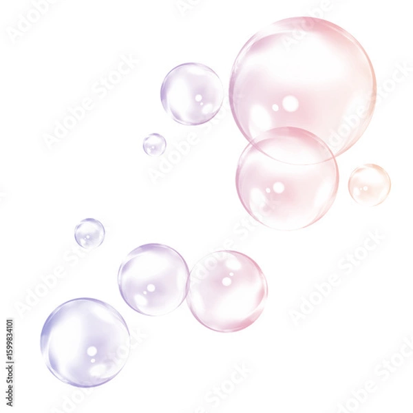 Obraz bubble on white background. 