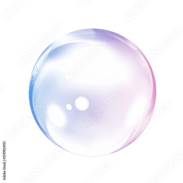 Obraz soap bubbles isolated