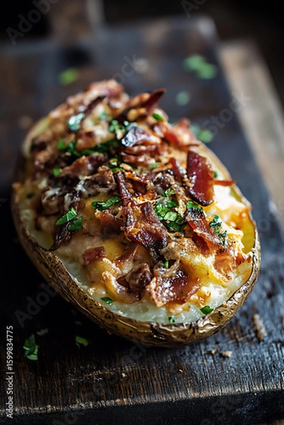 Obraz Loaded baked potato
