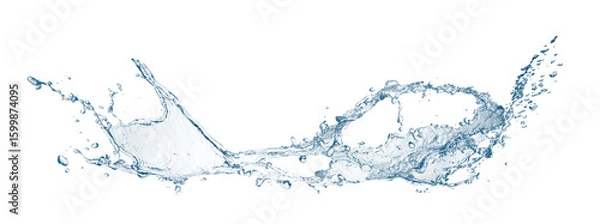 Fototapeta 抽象的な青い水しぶき