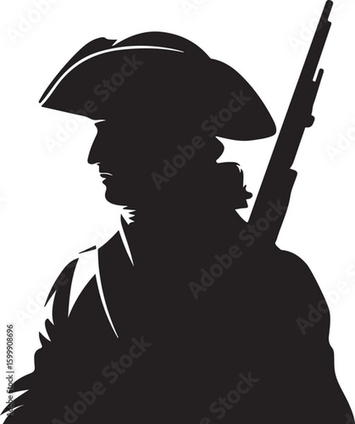 Obraz Colonial Soldier with Musket