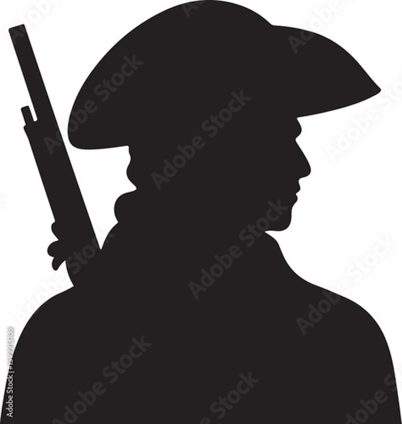 Obraz Colonial Soldier with Musket