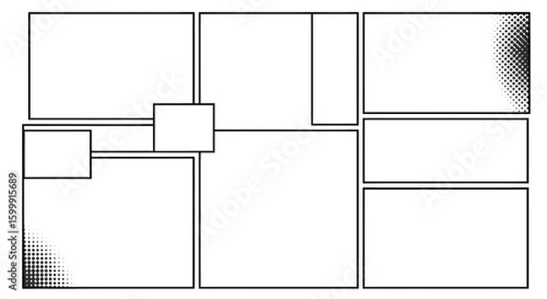 Obraz Comic Panel Layout 9