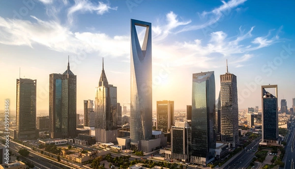 Obraz Riyadh Skyline Sunrise.