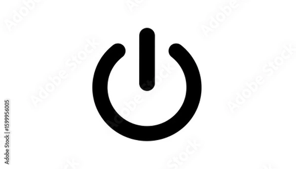 Fototapeta Simple power button icon